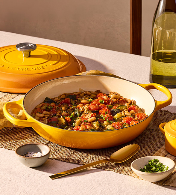 White Bean, Zucchini and Cherry Tomato Braise